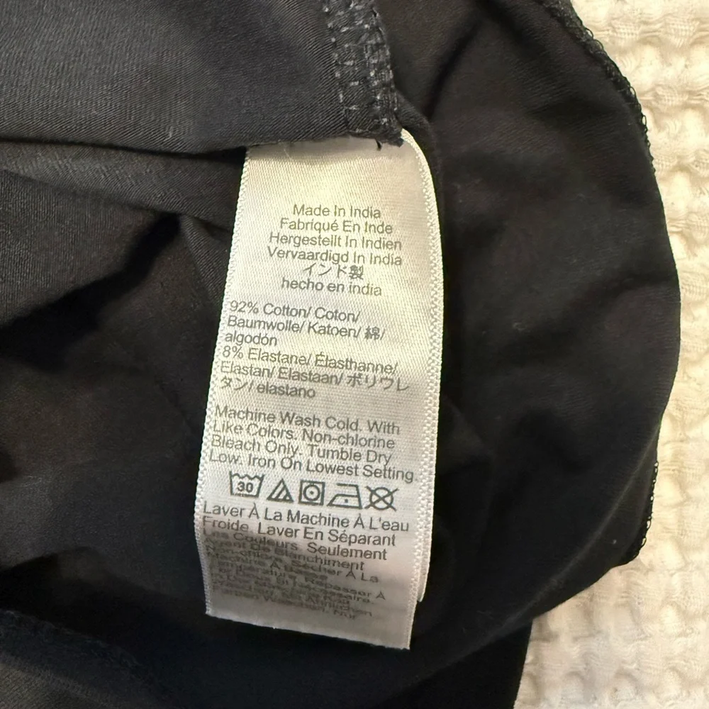 J. Crew Cotton Span Shell Tank Top Blouse NWT XXS Black - Picture 7 of 10